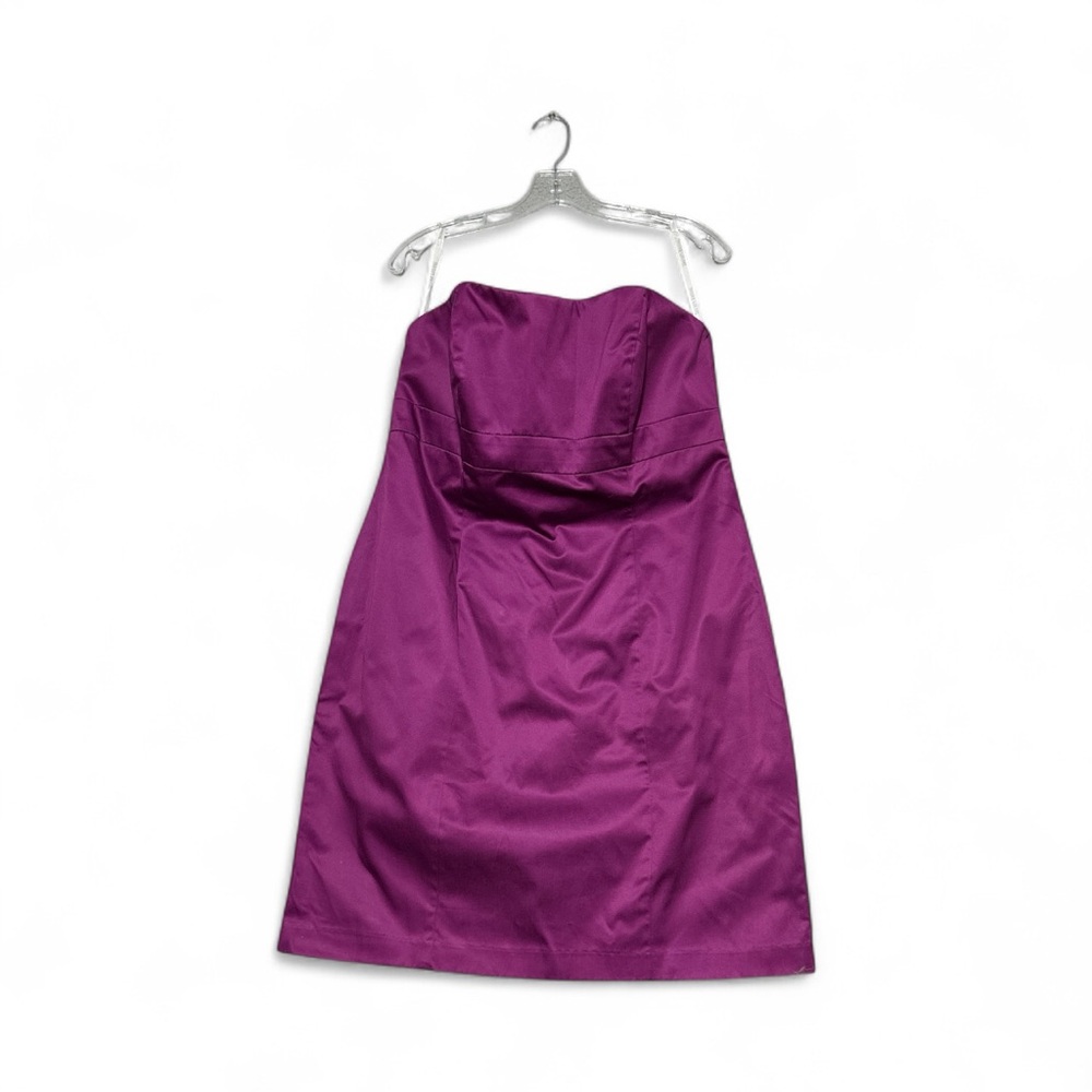 David’s Bridal Purple Strapless Bodycon Mini Dress Plus Size 14